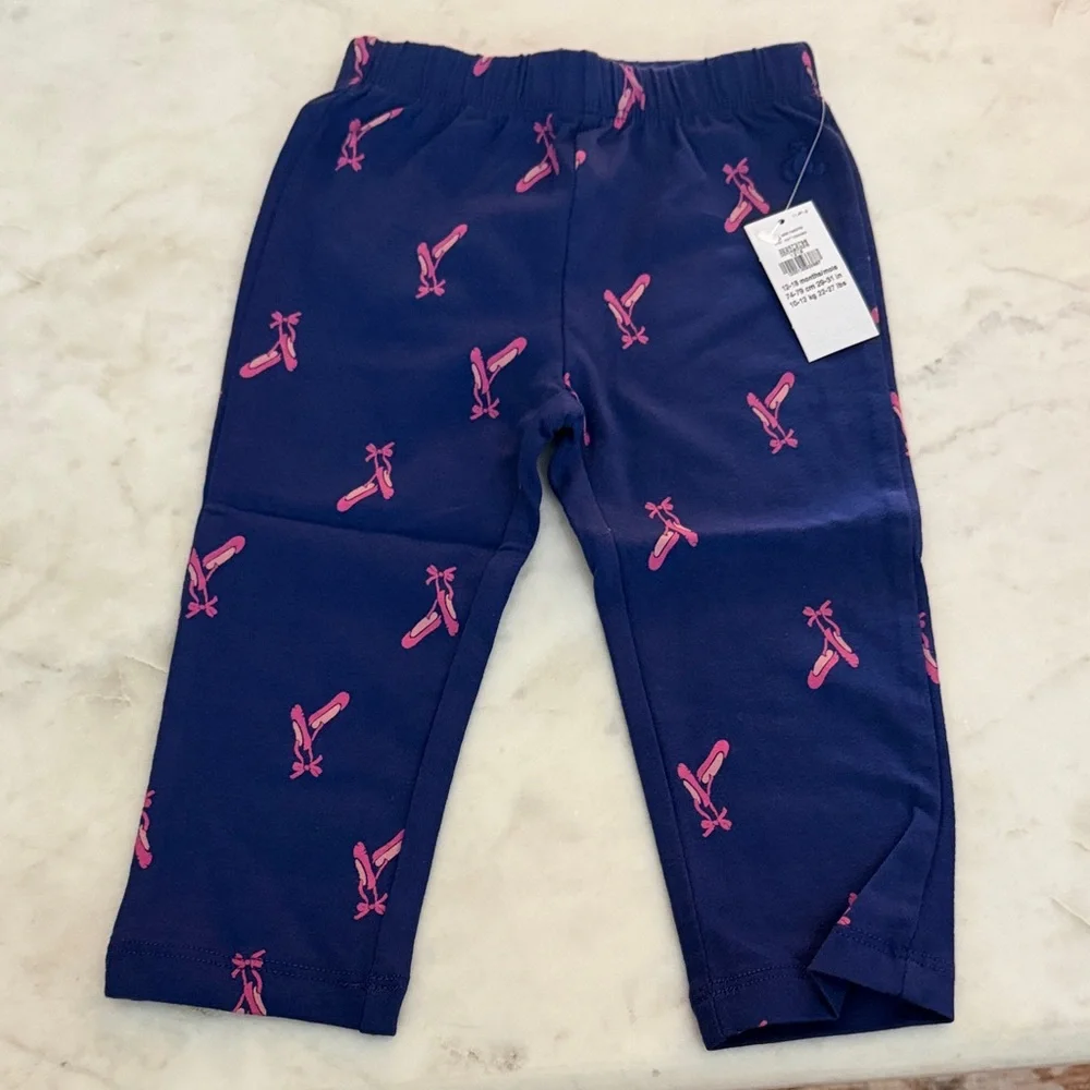 NWT‎ BABY GAP LEGGINGS 12-18m Ballerina